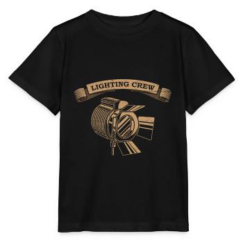 Film Éclaireur Crew Techniciens d’éclairage - T-shirt bio MINI CREATOR Stanley/Stella Enfant - noir - Devant - Mikhail (115cm)