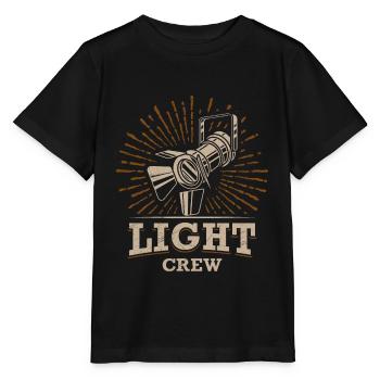 LIGHT CREW Lighting Technology Lighting Technician - Stanley/Stella MINI CREATOR Kids’ T-Shirt - black - Front - Mikhail (115cm)