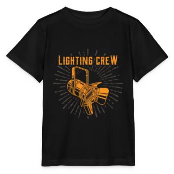 LIGHTING CREW Éclairageur éclairage technicien - T-shirt bio MINI CREATOR Stanley/Stella Enfant - noir - Devant - Mikhail (115cm)