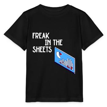 Freak In The Sheets Excel - Stanley/Stella MINI CREATOR Kids’ T-Shirt - black - Front - Mikhail (115cm)