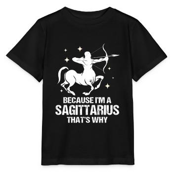 Sternzeichen Schütze - Stanley/Stella Kinder T-Shirt MINI CREATOR  - Schwarz - Vorne - Mikhail (115cm)