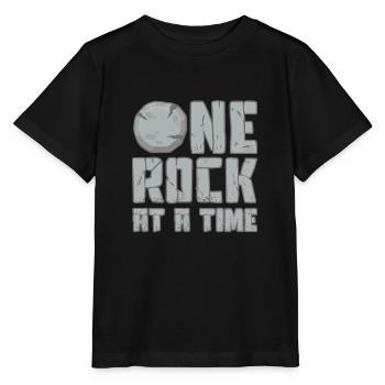 Geologist stones stone collector petrology - Stanley/Stella MINI CREATOR Kids’ T-Shirt - black - Front - Mikhail (115cm)