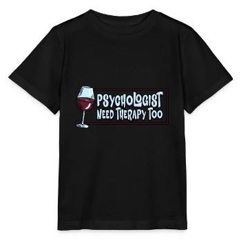 Psychologue Thérapeute Thérapie Psychologue Profession - T-shirt bio MINI CREATOR Stanley/Stella Enfant - noir - Devant - Mikhail (115cm)
