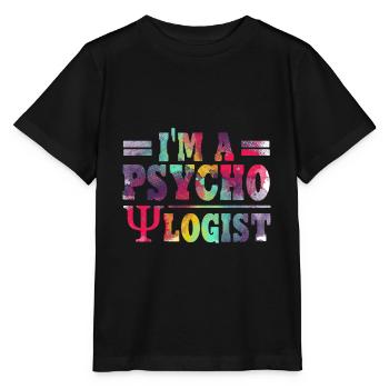 Psychologue Thérapeute Thérapie Psychologue Profession - T-shirt bio MINI CREATOR Stanley/Stella Enfant - noir - Devant - Mikhail (115cm)