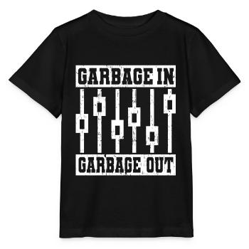 GARBAGE IN GARBAGE OUT TECHNICIENS DU SON - T-shirt bio MINI CREATOR Stanley/Stella Enfant - noir - Devant - Mikhail (115cm)