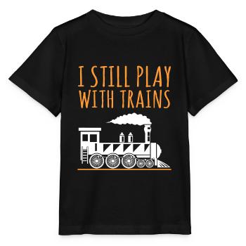 train - Stanley/Stella MINI CREATOR Kids’ T-Shirt - black - Front - Mikhail (115cm)