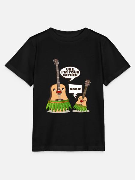 Gitarre Witze & lustige Ukulele für Musikliebhaber - Stanley/Stella Kinder T-Shirt MINI CREATOR  - Schwarz
