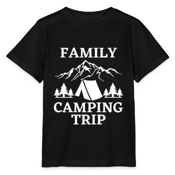 Family Camping Trip Shirt , Road Trip ,Vacation - Stanley/Stella MINI CREATOR Kids’ T-Shirt - black - Front - Mikhail (115cm)