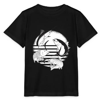 angling - Stanley/Stella MINI CREATOR Kids’ T-Shirt - black - Front - Mikhail (115cm)