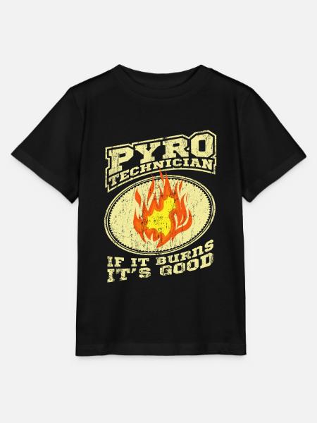 PYROTECHNIKER Pyro Techniker Feuerwerk Feuerwerker - Stanley/Stella Kinder T-Shirt MINI CREATOR - Schwarz