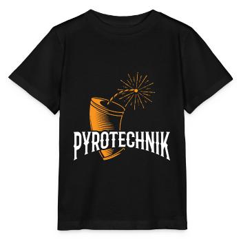 PYROTECHNIK Feuerwerk Feuerwerker Pyro Techniker - Stanley/Stella Kinder T-Shirt MINI CREATOR  - Schwarz - Vorne - Mikhail (115cm)