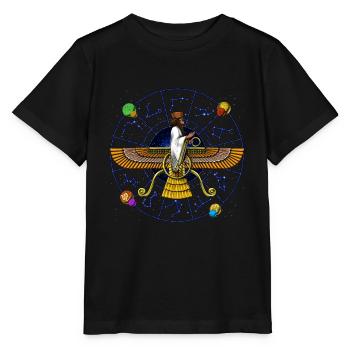 Antikes Anunnaki-Symbol - Stanley/Stella Kinder T-Shirt MINI CREATOR  - Schwarz - Vorne - Mikhail (115cm)