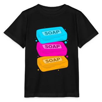 Seife Seifenherstellung DIY - Stanley/Stella Kinder T-Shirt MINI CREATOR  - Schwarz - Vorne - Mikhail (115cm)