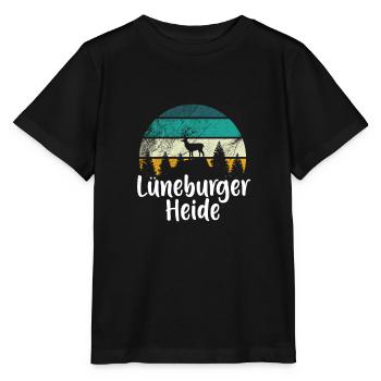 Lüneburger Heide Wald Wandern Urlaub Geschenk - Stanley/Stella Kinder T-Shirt MINI CREATOR  - Schwarz - Vorne - Mikhail (115cm)
