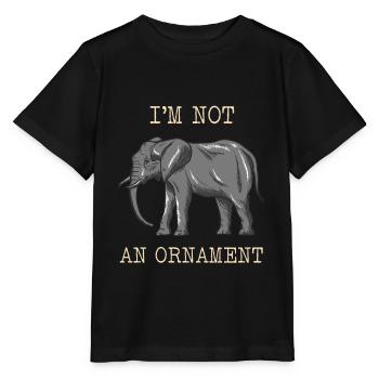 Elefant Tierschutz - Stanley/Stella Kinder T-Shirt MINI CREATOR  - Schwarz - Vorne - Mikhail (115cm)