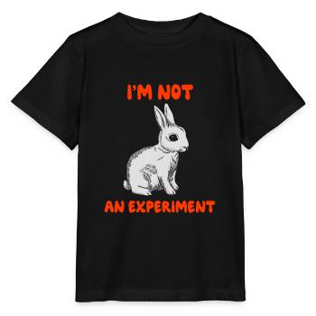Hase Tierschutz - Stanley/Stella Kinder T-Shirt MINI CREATOR  - Schwarz - Vorne - Mikhail (115cm)