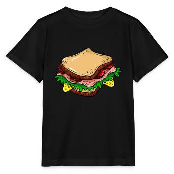 Sandwich - T-shirt bio MINI CREATOR Stanley/Stella Enfant - noir - Devant - Mikhail (115cm)