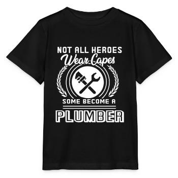 Plumber Become A Plumber - Stanley/Stella MINI CREATOR Kids’ T-Shirt - black - Front - Mikhail (115cm)
