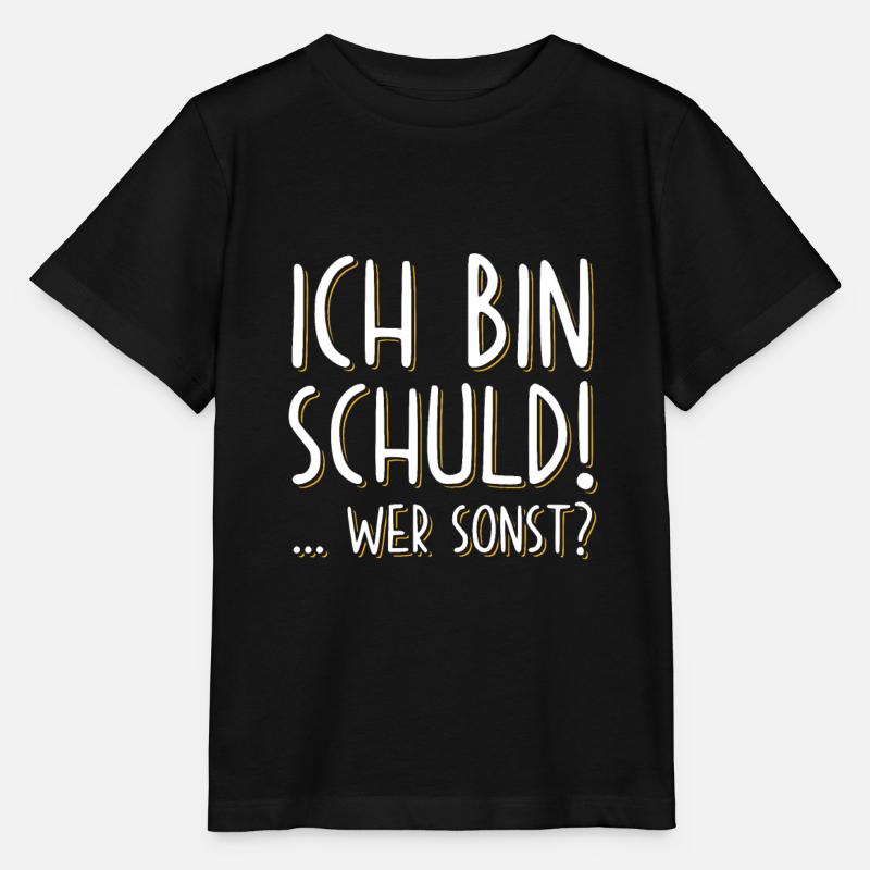 Ich bin Schuld Schuldig lustige sprüche - Stanley/Stella Kinder T-Shirt MINI CREATOR  - Schwarz