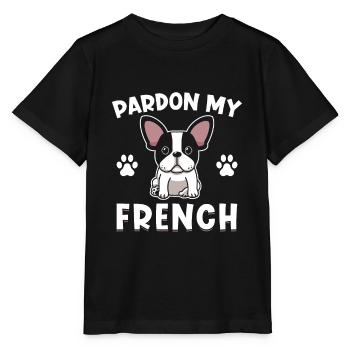 Frenchie Bulldog français Bulldog - T-shirt bio MINI CREATOR Stanley/Stella Enfant - noir - Devant - Mikhail (115cm)