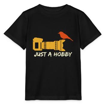 Observation d’oiseaux Un hobby - T-shirt bio MINI CREATOR Stanley/Stella Enfant - noir - Devant - Mikhail (115cm)