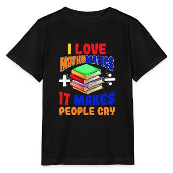 Mathematik - Stanley/Stella Kinder T-Shirt MINI CREATOR  - Schwarz - Vorne - Mikhail (115cm)