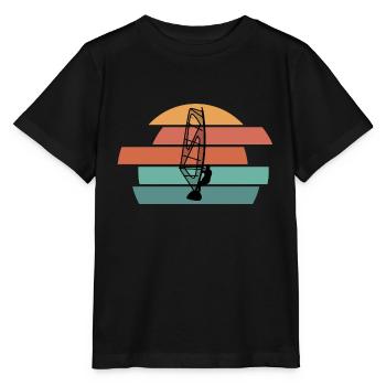 Windsurfing Windsurfers - Stanley/Stella MINI CREATOR Kids’ T-Shirt - black - Front - Mikhail (115cm)