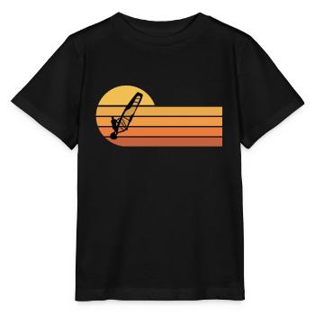 Windsurfing Windsurfers - Stanley/Stella MINI CREATOR Kids’ T-Shirt - black - Front - Mikhail (115cm)