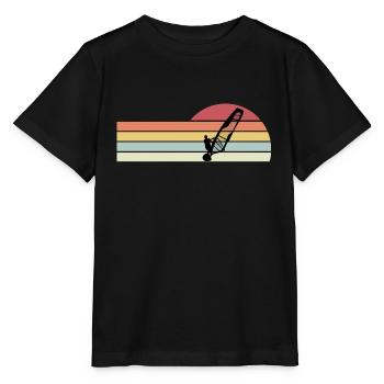 Windsurfing Windsurfers - Stanley/Stella MINI CREATOR Kids’ T-Shirt - black - Front - Mikhail (115cm)