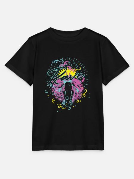 Rave Bär - Stanley/Stella Kinder T-Shirt MINI CREATOR  - Schwarz