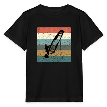 Windsurfing Windsurfers - Stanley/Stella MINI CREATOR Kids’ T-Shirt - black - Front - Mikhail (115cm)