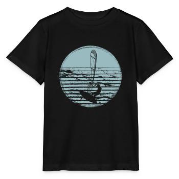 Windsurfing Windsurfers - Stanley/Stella MINI CREATOR Kids’ T-Shirt - black - Front - Mikhail (115cm)