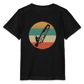 Windsurfing Windsurfers - Stanley/Stella MINI CREATOR Kids’ T-Shirt - black - Front - Mikhail (115cm)