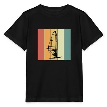Windsurfing Windsurfers - Stanley/Stella MINI CREATOR Kids’ T-Shirt - black - Front - Mikhail (115cm)