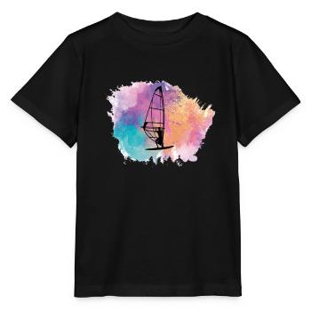 Windsurfing Windsurfers - Stanley/Stella MINI CREATOR Kids’ T-Shirt - black - Front - Mikhail (115cm)