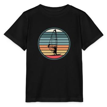 Windsurfing Windsurfers - Stanley/Stella MINI CREATOR Kids’ T-Shirt - black - Front - Mikhail (115cm)