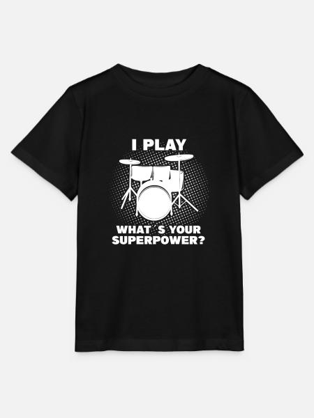 Drummer Drummer Drummen Zeggen - Stanley/Stella Kinder-T-shirt MINI CREATOR  - zwart