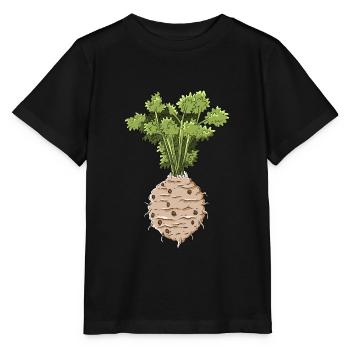 Céleri - T-shirt bio MINI CREATOR Stanley/Stella Enfant - noir - Devant - Mikhail (115cm)