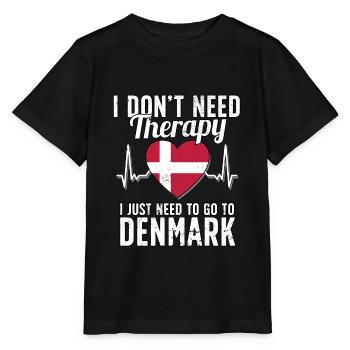 Denmark flag I Danish Souvenirs - Stanley/Stella Kinder T-Shirt MINI CREATOR  - Schwarz - Vorne - Mikhail (115cm)