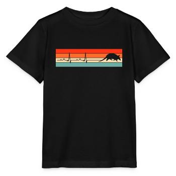 Battement du cœur Fréquence cardiaque - T-shirt bio MINI CREATOR Stanley/Stella Enfant - noir - Devant - Mikhail (115cm)