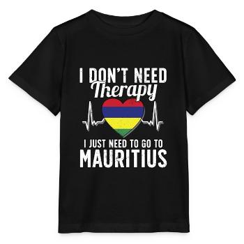 Mauritius flag I Mauritius Souvenirs - Stanley/Stella MINI CREATOR Kids’ T-Shirt - black - Front - Mikhail (115cm)