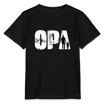 Opa - Stanley/Stella Kinder T-Shirt MINI CREATOR  - Schwarz - Vorne - Mikhail (115cm)