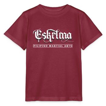 Eskrima Filipino Arts martiaux Kali Arnis Sparring - T-shirt bio MINI CREATOR Stanley/Stella Enfant - bordeaux - Devant - Kain (125cm)