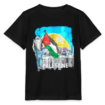 Palestine Free Freedom Free Gaza - Stanley/Stella MINI CREATOR Kids’ T-Shirt - black - Front - Mikhail (115cm)