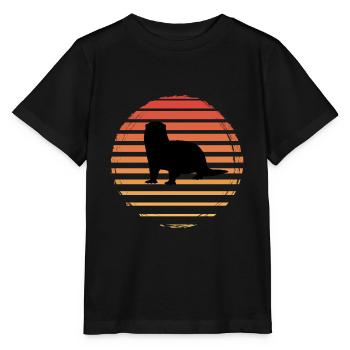 Loutres - T-shirt bio MINI CREATOR Stanley/Stella Enfant - noir - Devant - Mikhail (115cm)