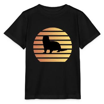 Loutres - T-shirt bio MINI CREATOR Stanley/Stella Enfant - noir - Devant - Mikhail (115cm)