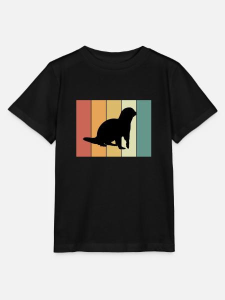 Loutres - T-shirt bio MINI CREATOR Stanley/Stella Enfant - noir
