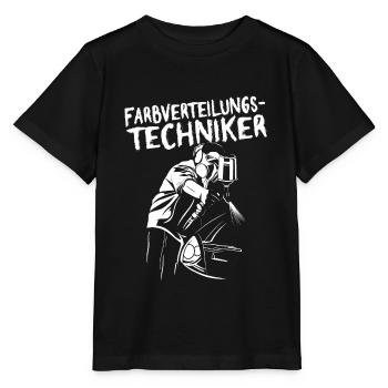 Peintres Autolacker Technicien de distribution de couleurs - T-shirt bio MINI CREATOR Stanley/Stella Enfant - noir - Devant - Mikhail (115cm)