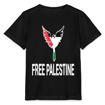 Palestine Free Freedom Free Gaza - Stanley/Stella MINI CREATOR Kids’ T-Shirt - black - Front - Mikhail (115cm)