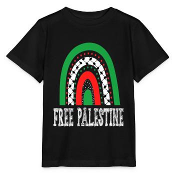 Palestine Free Freedom Free Gaza - Stanley/Stella MINI CREATOR Kids’ T-Shirt - black - Front - Mikhail (115cm)